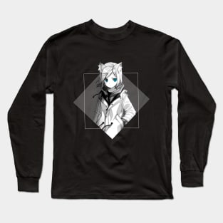 Anime/Manga girl with blue eyes Long Sleeve T-Shirt